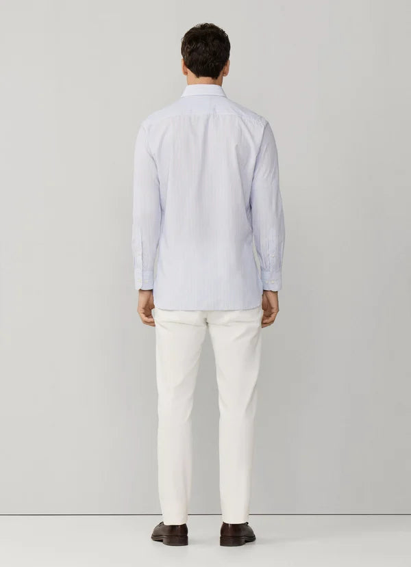Classic Fit Hairline Two-Tone Stripe Shirt