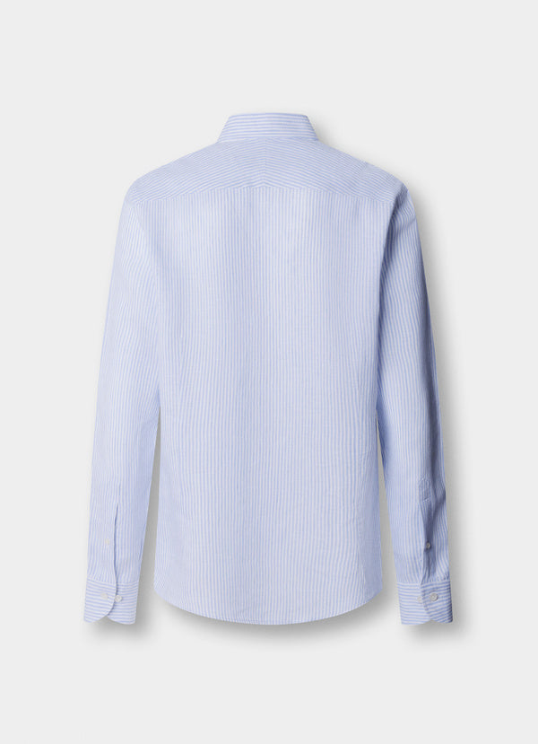 Tailored Fit Striped Linen Shirt