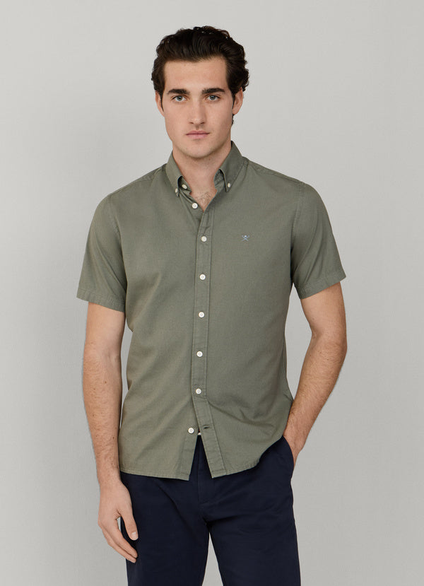 Tailored Fit Short Sleeve Oxford Shirt