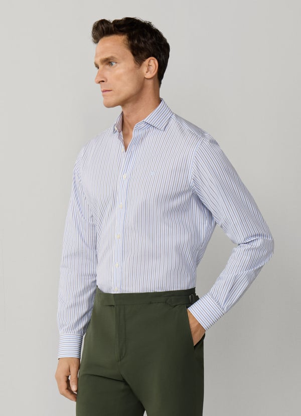 Classic Fit Regimental Stripe Shirt