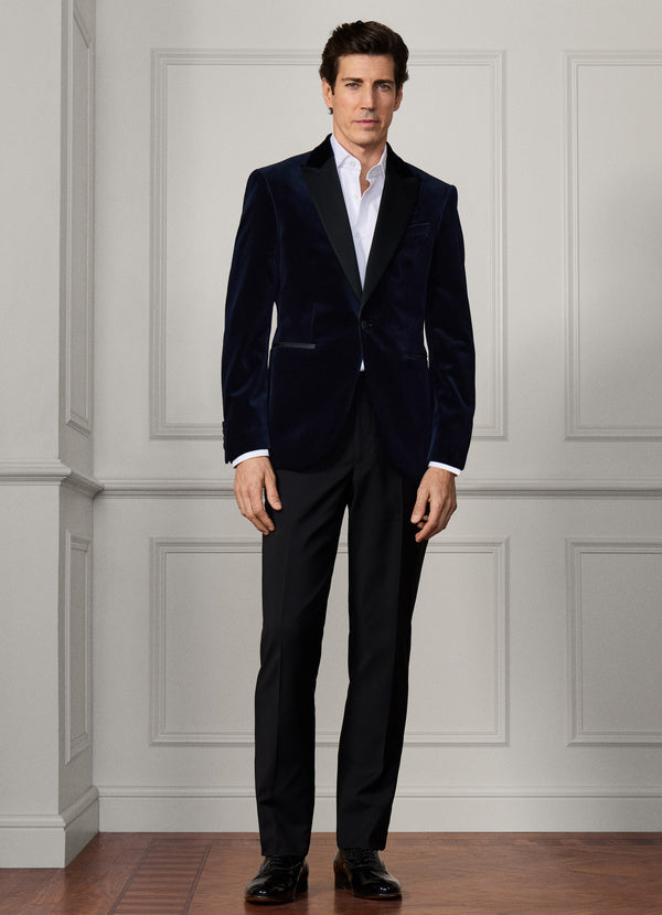 Peak Lapel Velvet Jacket