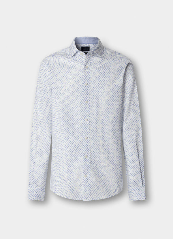 Tailored Fit Mini Floral Print Shirt