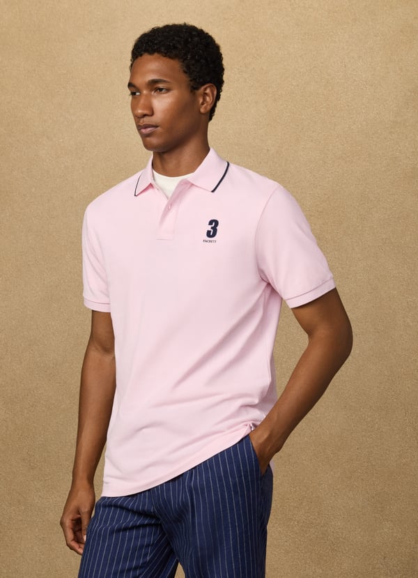 Classic Fit Short Sleeve Number Polo