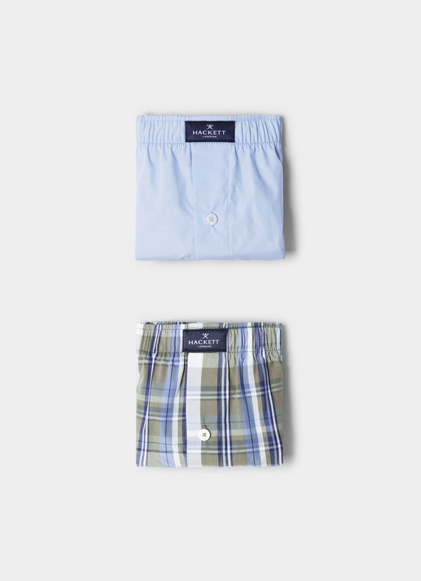 Two Pack Check Boxer