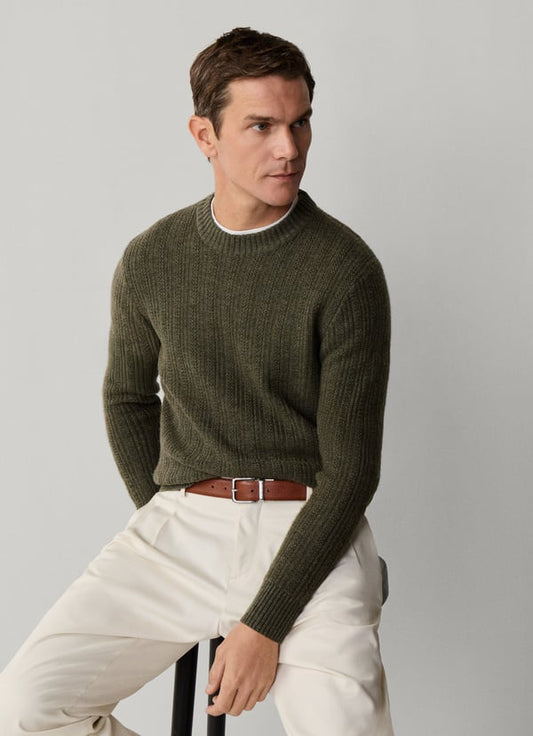 Merino Wool-Cashmere Crew-Neck Jumper