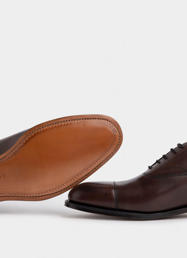 Leather Oxford Toe Cap Shoe