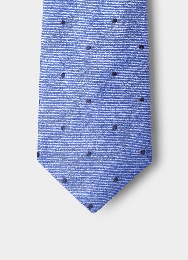 Dot Linen Silk Twill Tie