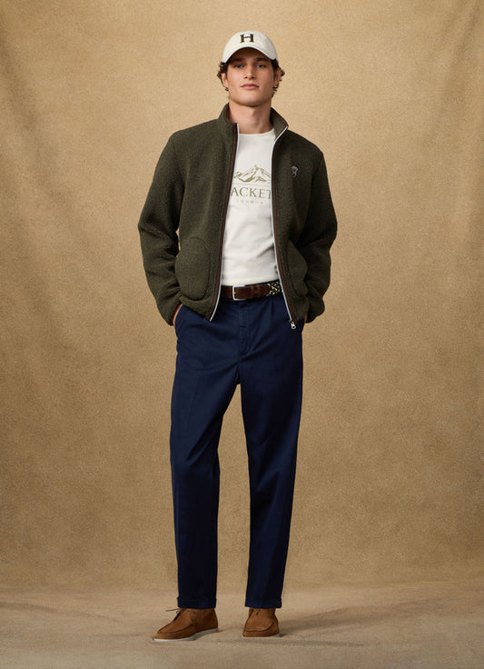 Relaxed Fit Fulham Pleated Chino