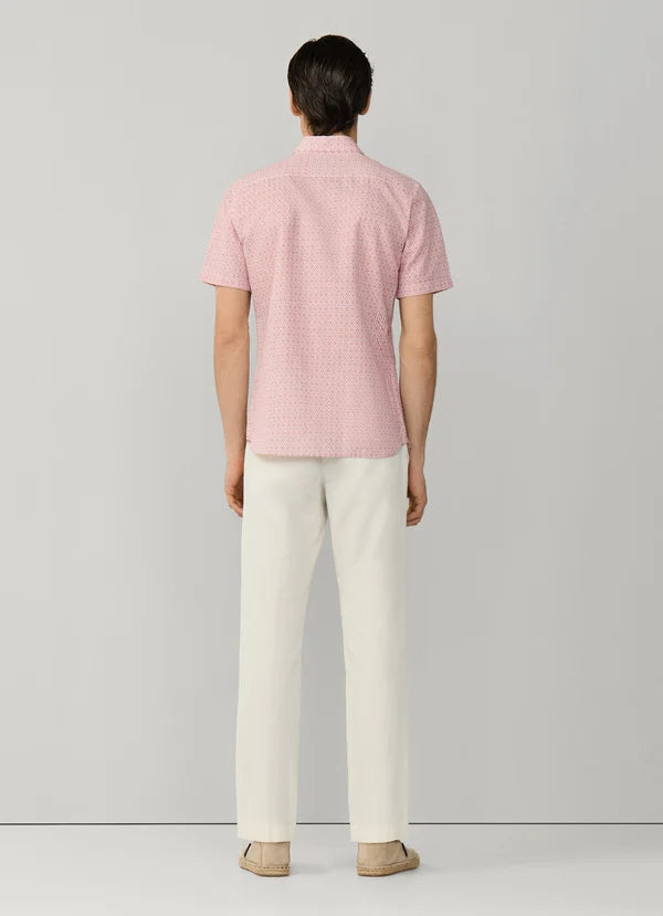 Tailored Fit Print Short Sleeve Shirt
