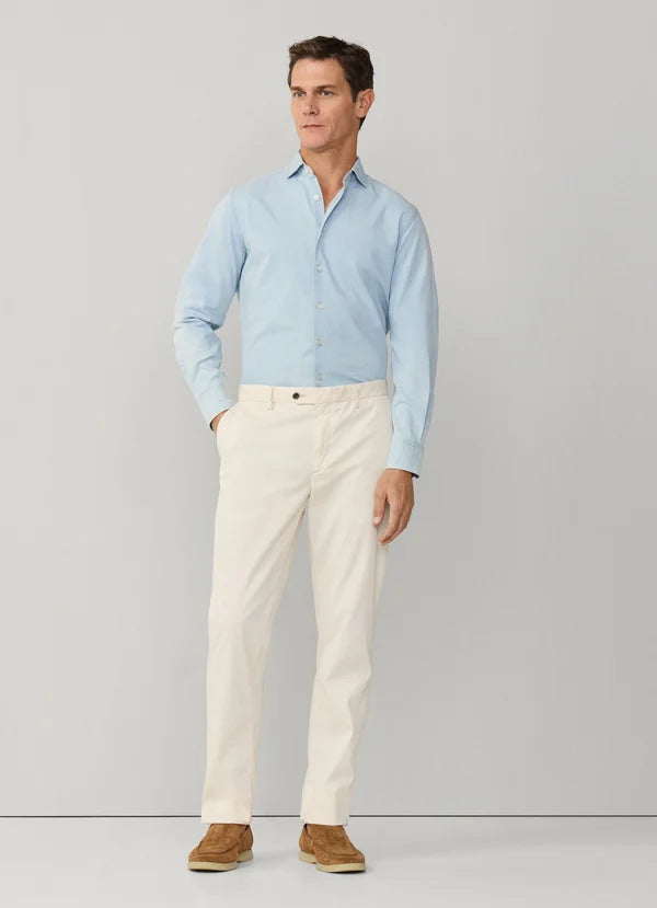 Tailored Fit Light Wasg Denim Shirt