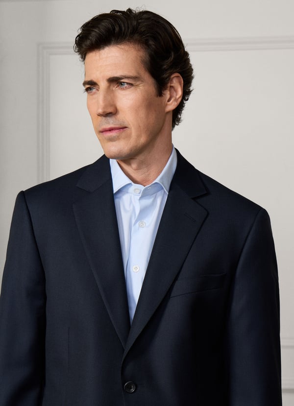 Wool Birdseye Suit - Woven In Italy