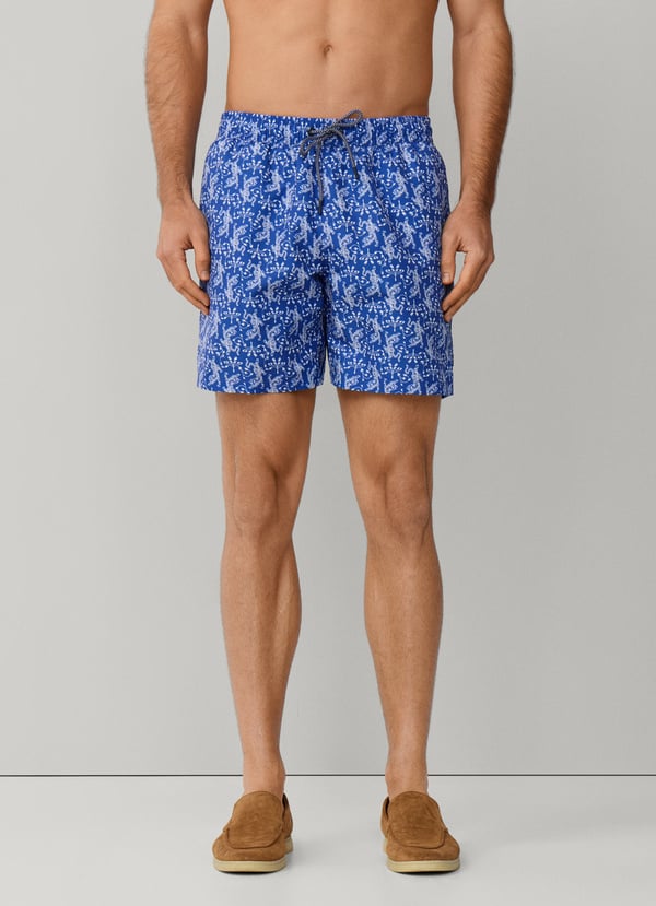Tiger Print Swim Shorts