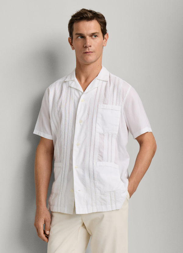 Classic Fit Guayabera Short Sleeve Shirt