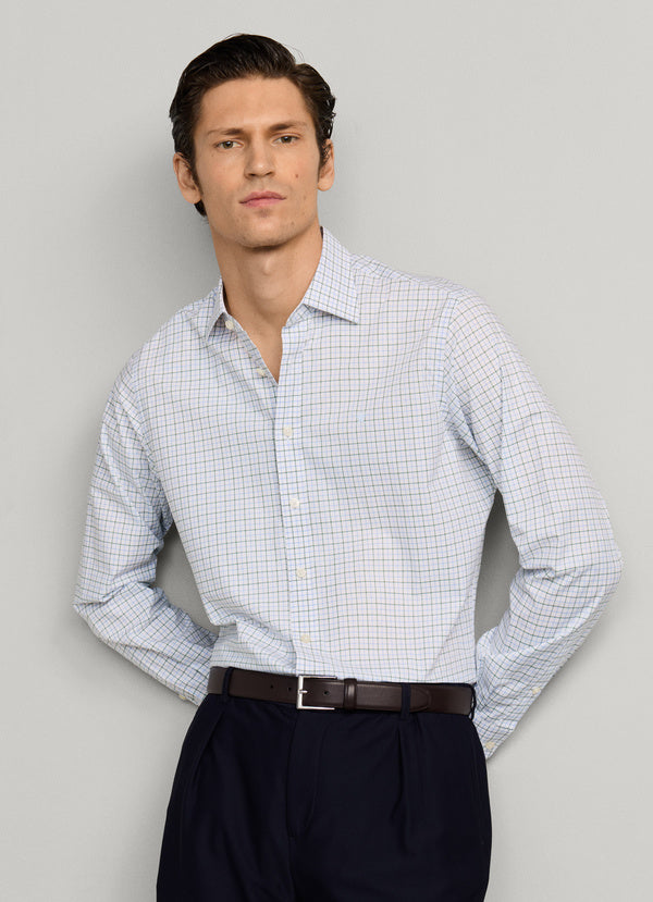 Classic Fit Tattersall Poplin Shirt