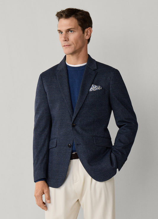 Jersey Glencheck Blazer