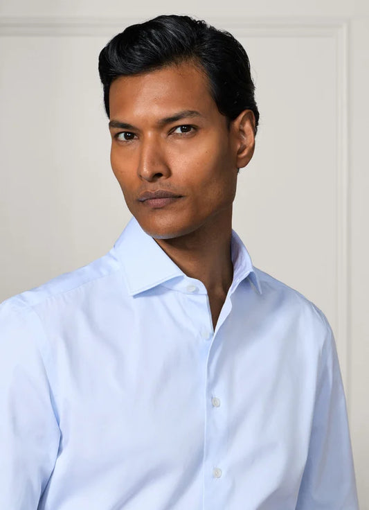 Tailored Fit Fine Stripe Selvedge Shirt