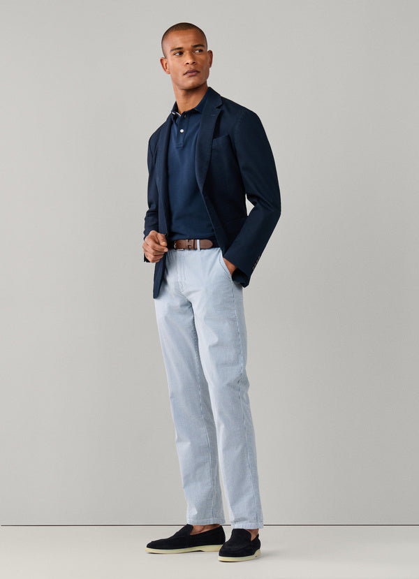 Relaxed Fit Regent Fine Stripe Trouser