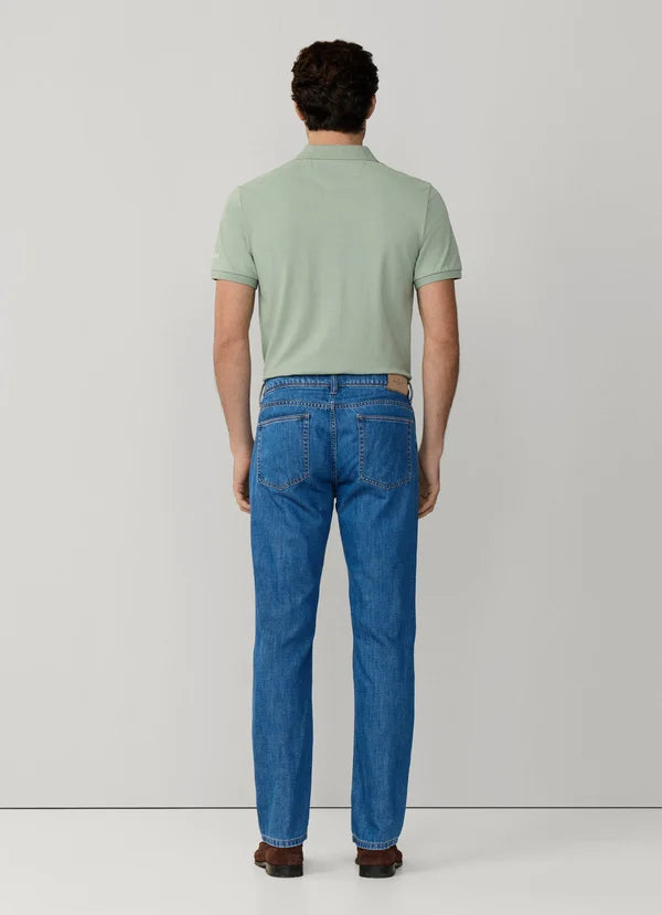 Classic Fit Cotton-Linen Blend Denim