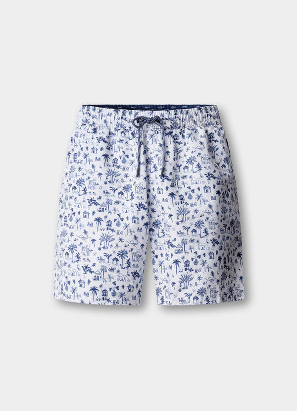 Resort Print Swim Trunk