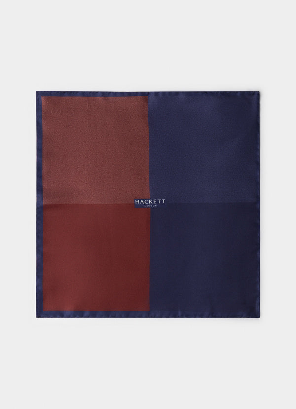 Herringbone Quad Silk Pocket Square
