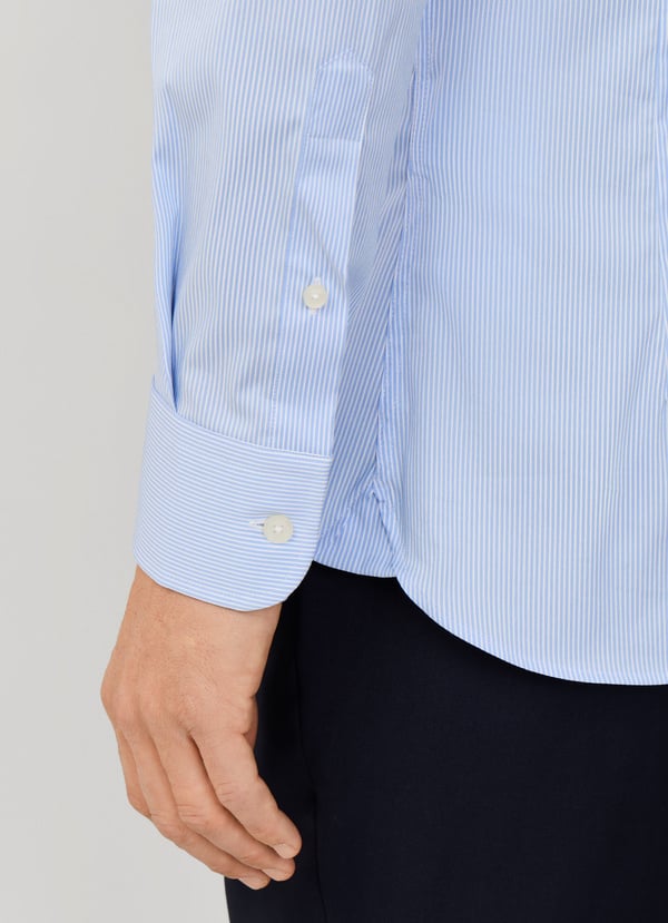 Tailored Fit Fine Stripe Shirt