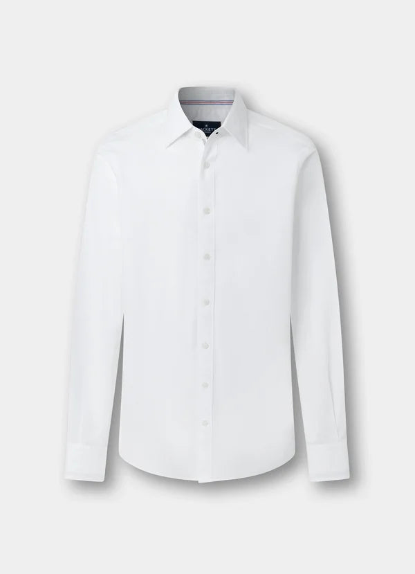 Classic Fit Engineered Stripe Poplin Shirt