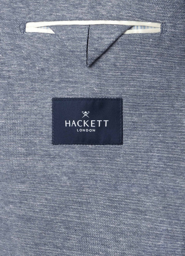 Cotton-Linen Textured Jersey Blazer