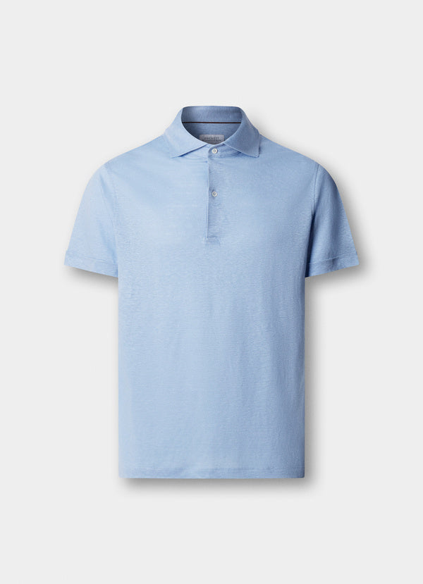 Classic Fit Pure Linen Short Sleeve Polo