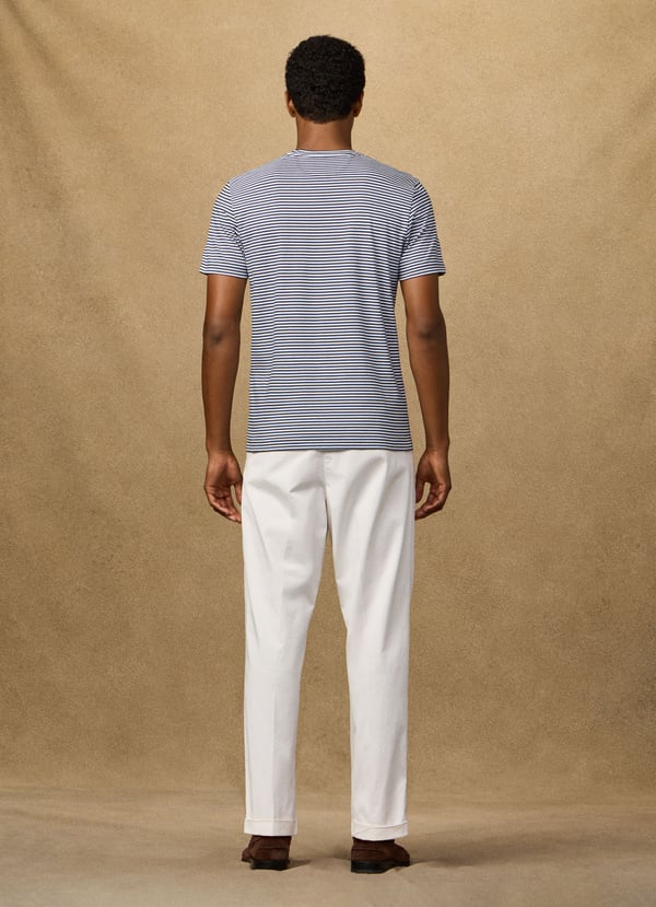 Classic Fit Short Sleeve Striped T-Shirt