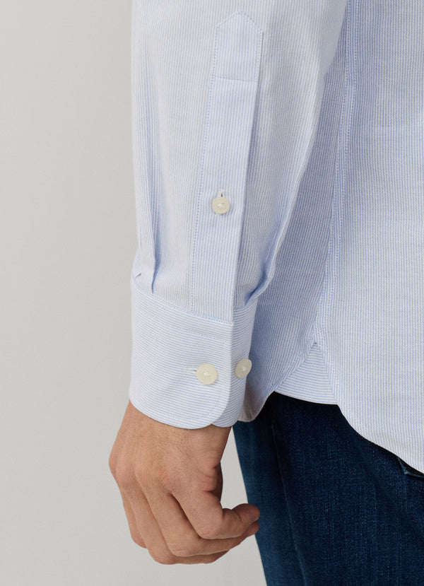Tailored Fit Ticking Stripe Shirt