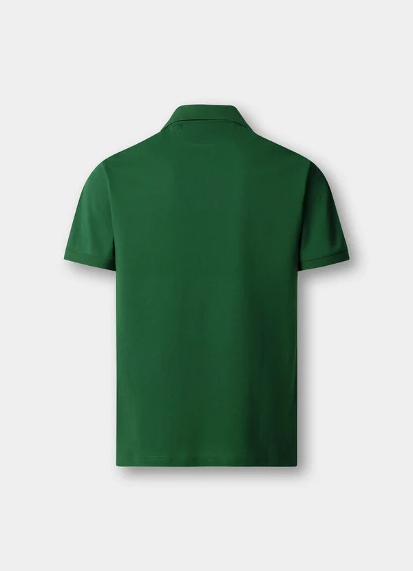 Slim Fit Short Sleeve Logo Pique Polo