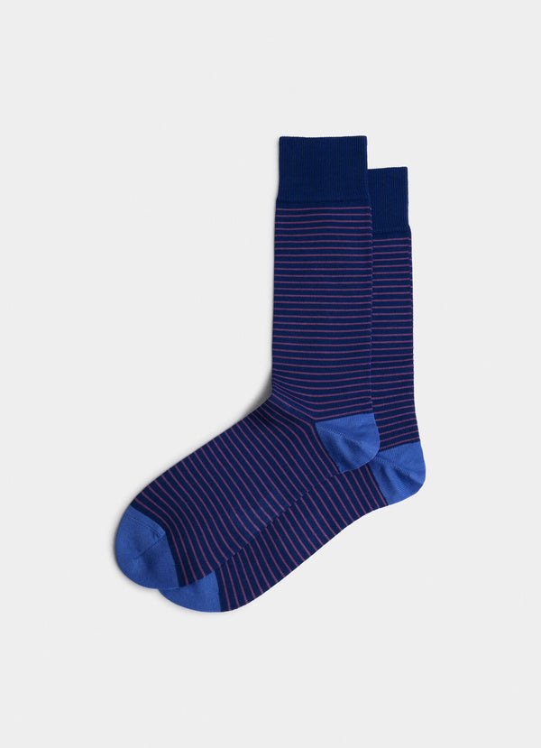 Combed Cotton Striped Socks