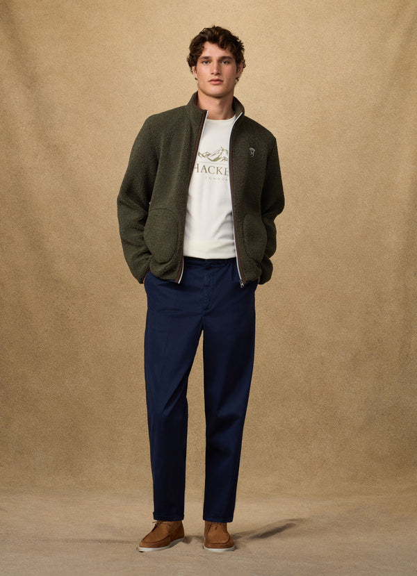 Classic Fit Full Zip Fleece Jacket