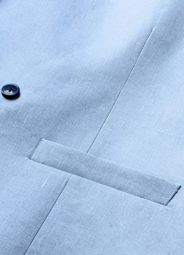 Double Breasted Linen Waistcoat