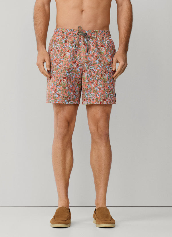 Floral Print Swim Trunk