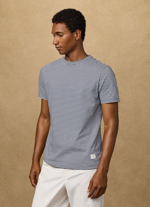 Classic Fit Short Sleeve Striped T-Shirt