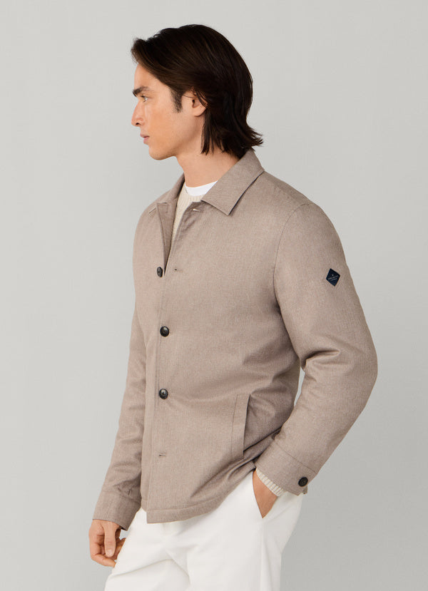 Herringbone Shirt Jacket