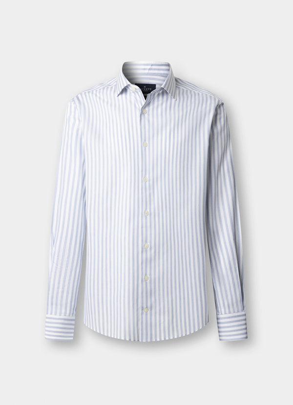 Tailored Fit Melange Stripe Shirt