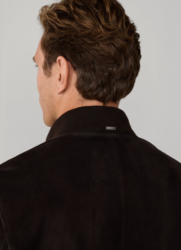 Suede Bomber Jacket