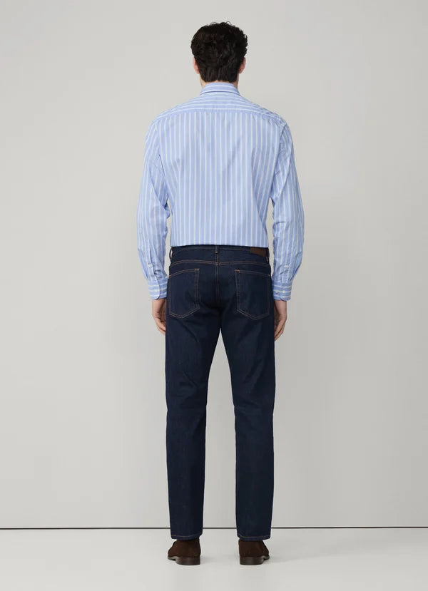 Slim Fit Selvedge Rise Wash Denim