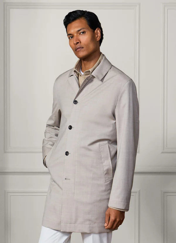 Water Repellant Mac - Woven In Italy