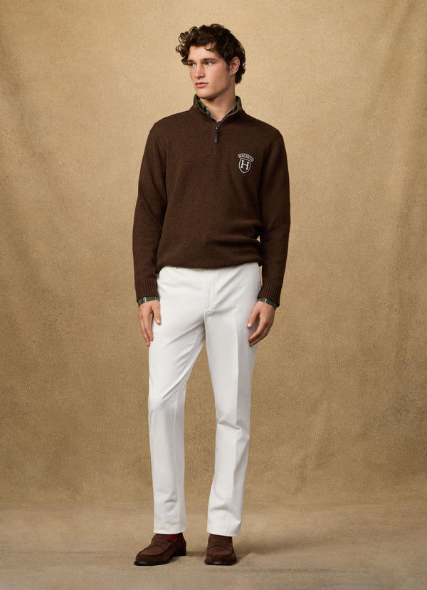 Merino Wool Quarter-Zip Jumper