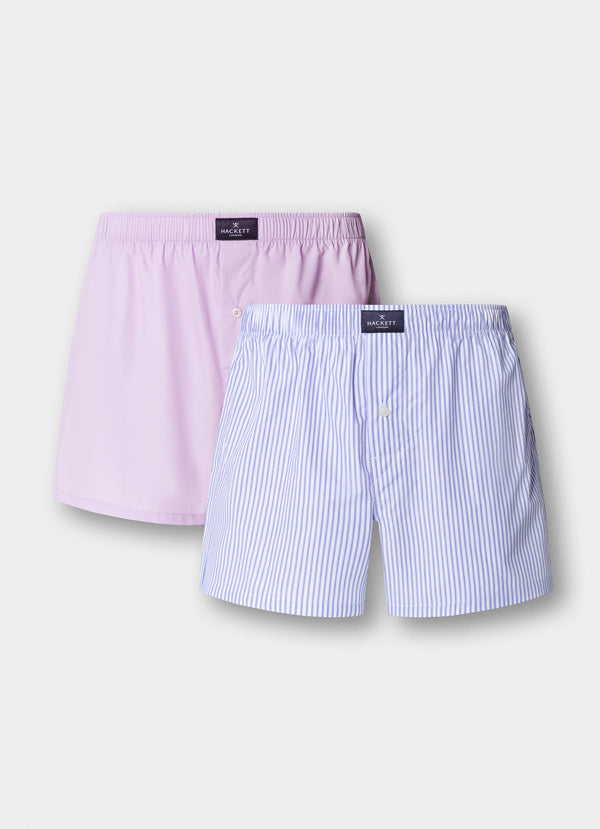 Two Pack Stripes Boxer
