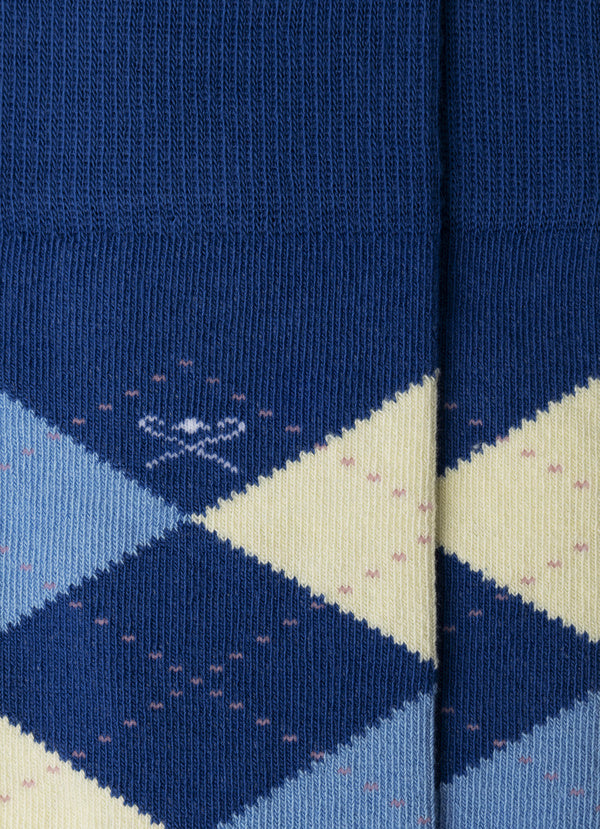 Combed Cotton Argyle Sock