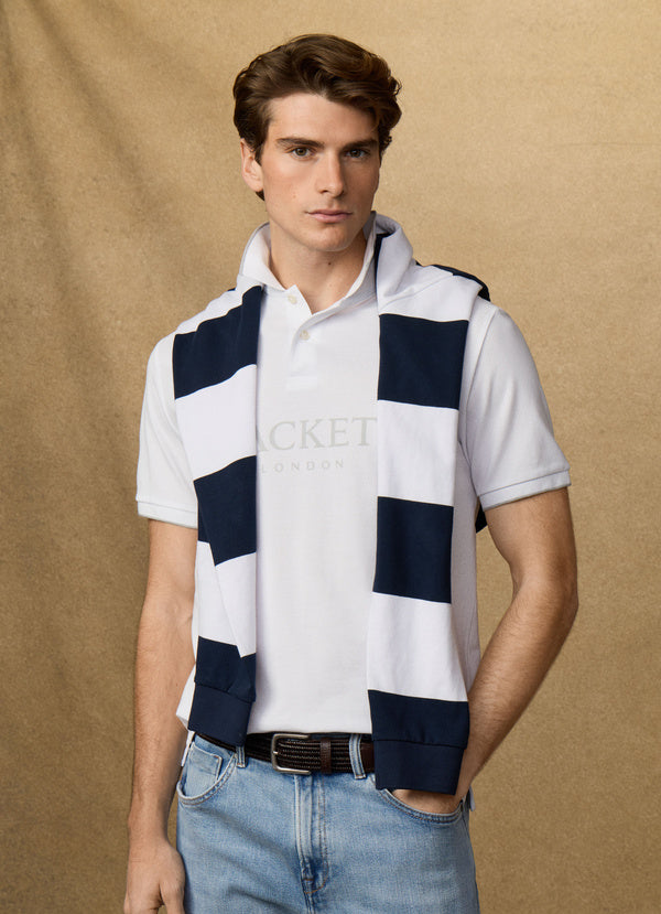 Classic Fit Short Sleeve Branded Polo