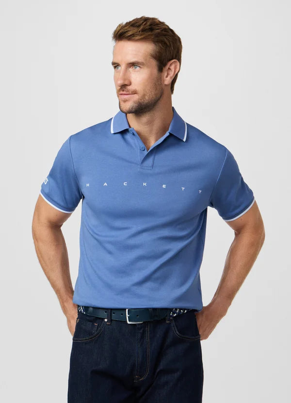Classic Fit Short Sleeve Branded Polo