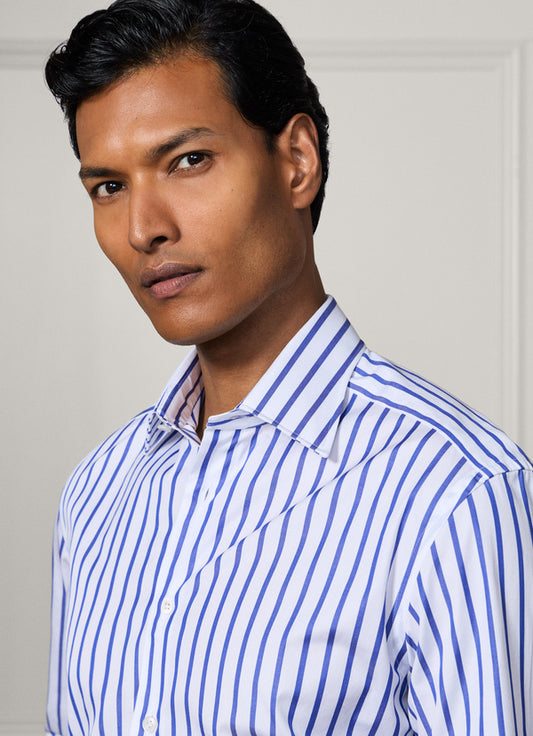 Tailored Fit Butcher Stripe Shirt