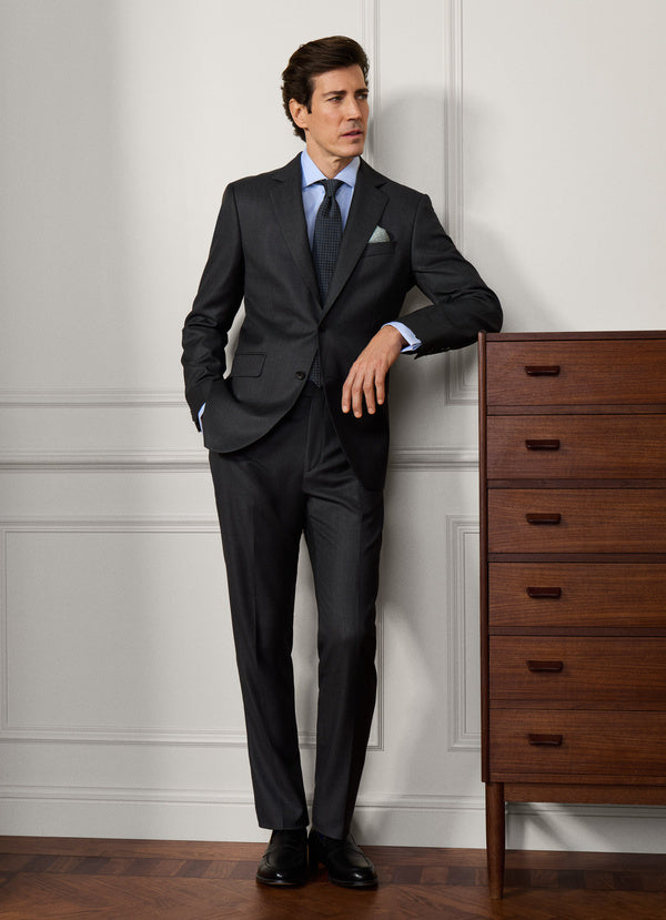 Wool Birdseye Suit - Woven In Italy