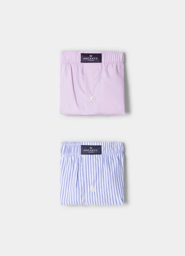 Two Pack Stripes Boxer