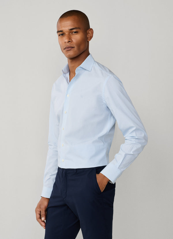 Tailored Fit Hairline Stripe Shirt